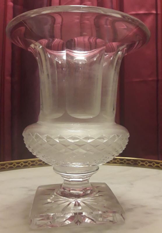 Crystal vase Saint Louis France Versailles