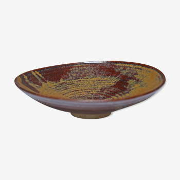 Dish of ceramist Belgian Brown circa 1940