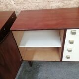 Pair of chests of drawers with bookcase
