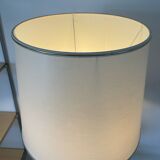 Large Space Age lamp in chrome and gold metal