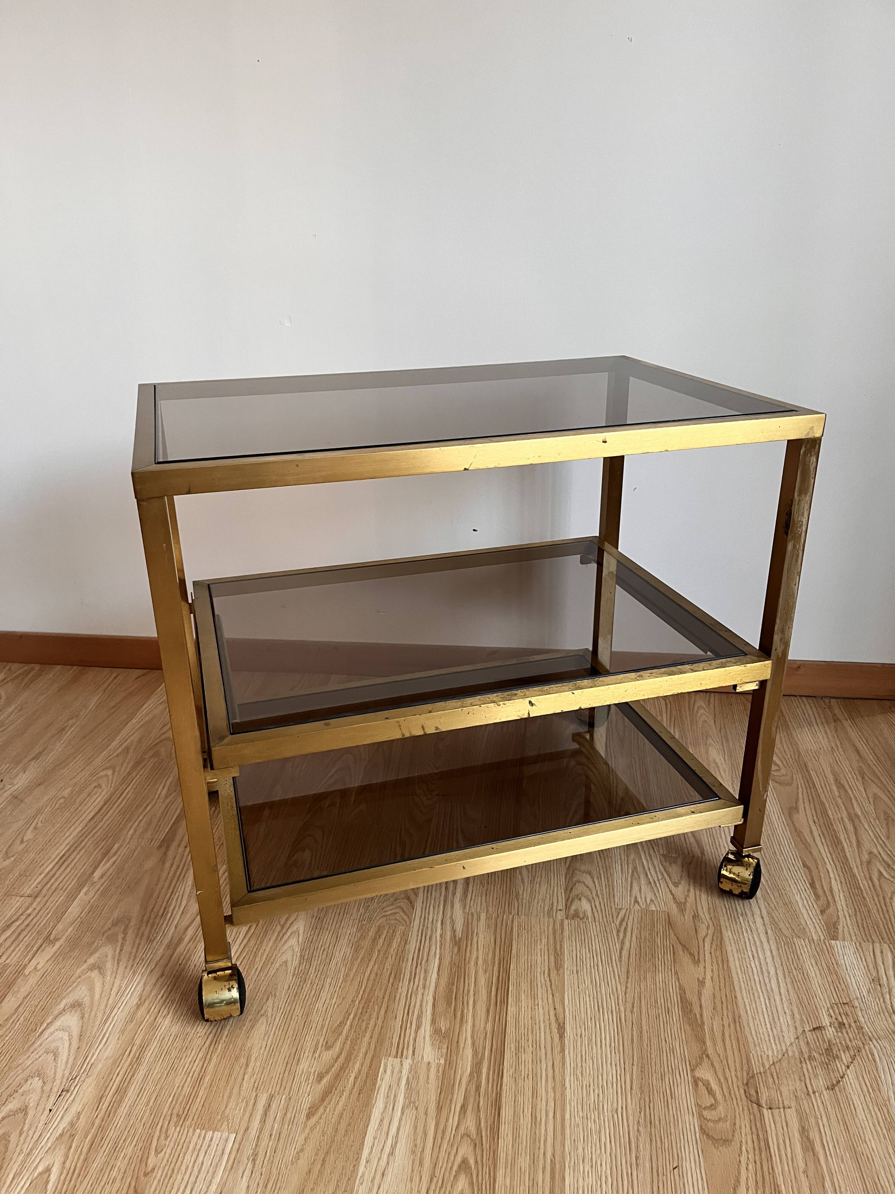 Glass and gold dessert