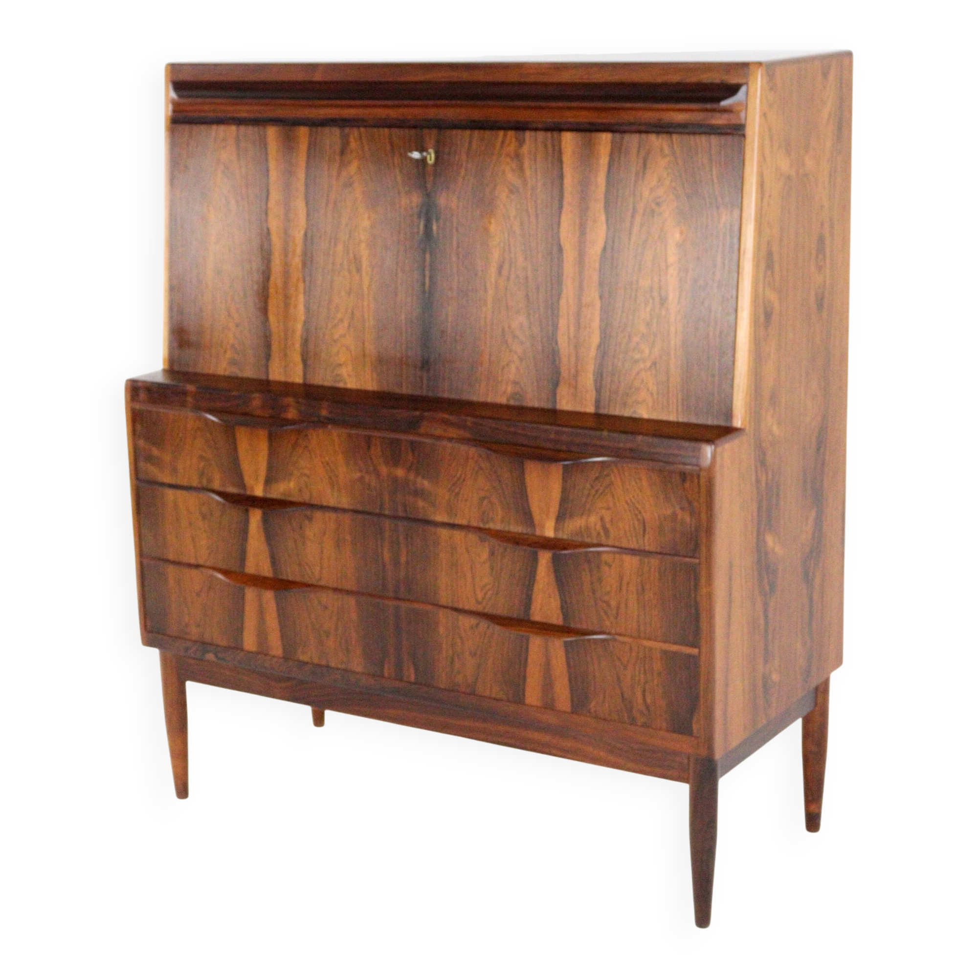 Secretary Erling Torvits for Klim furniture factory in rosewood.