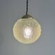 Pair of vintage round glass suspensions