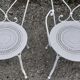 Old white wrought iron garden room