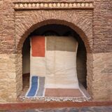 Ecru Beni Ourain rug 250 x 50 cm