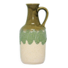 vase vintage vert et beige Allemagne de l’Ouest Bay