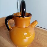 Pitcher jug vase enamelled ceramic Camarès