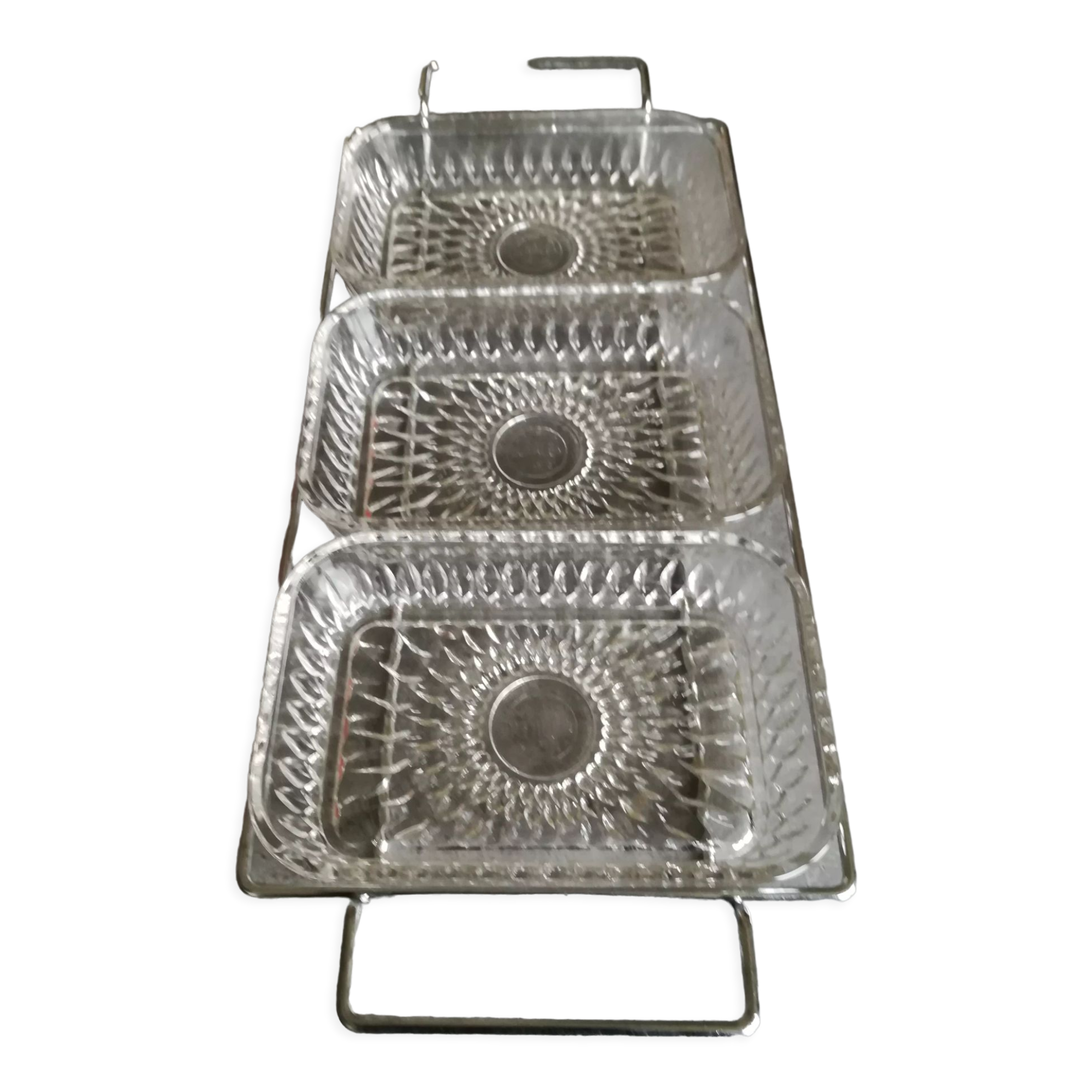 Duralex metal and glass aperitif server