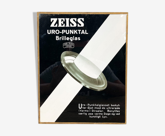 Affiche vintage Zeiss publicitaire La lentille ponctuale