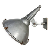 Large Vintage Industrial Aluminium Factory Wall Spotlight, 1970s