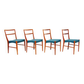 Quatre chaises de salle à manger danoises des années 1960 par Johannes Andersen pour Bernhard Pedersen