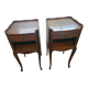 Pair of bedside tables - Louis XV style nightstands with drawers