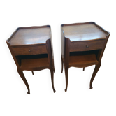 Pair of bedside tables - Louis XV style nightstands with drawers