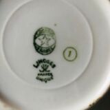Set of three coffee cups and their sub-cups