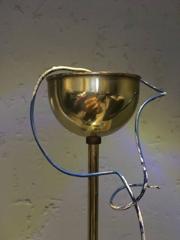 Richard Essig Sputnik Chandelier – Brass Bubble Glass 1960s
