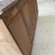Renovated art deco sideboard in solid raw oak and gray marble 190cm