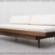Vintage mid century daybed in teak design with drawers