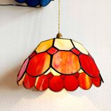 Pair of Art Deco Tiffany style pendant lights