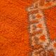 Orange Vintage Moroccan Rug 162 x 232 cm - Berber Wool Rug - Handmade Rug