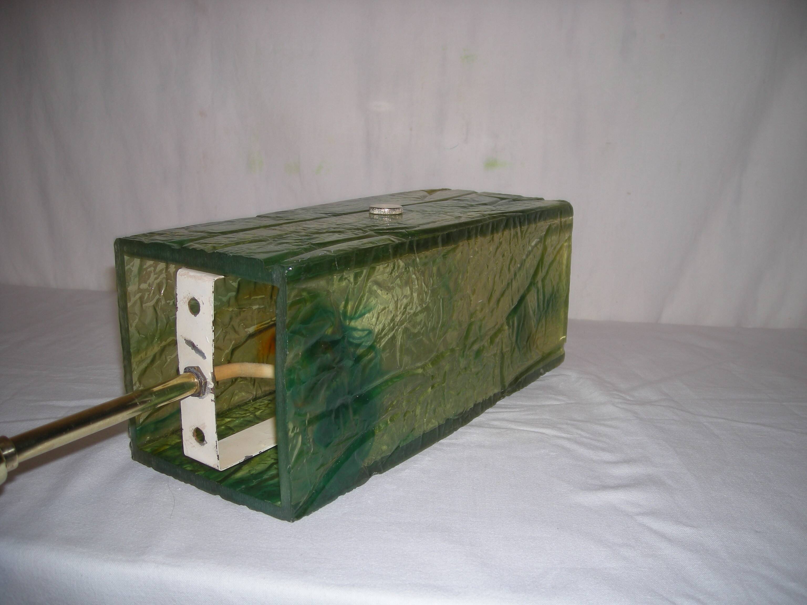 Resin pendant light in the style of Pierre Giraudon from the 60s - 70s