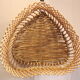 Panier cœur en rotin
