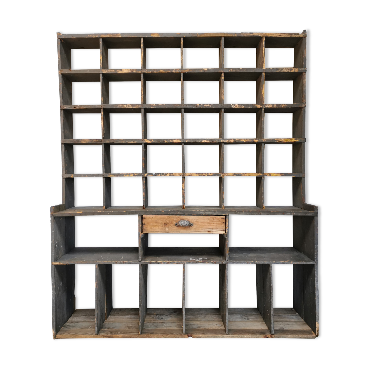 Meuble de métier à casiers bibliothèque