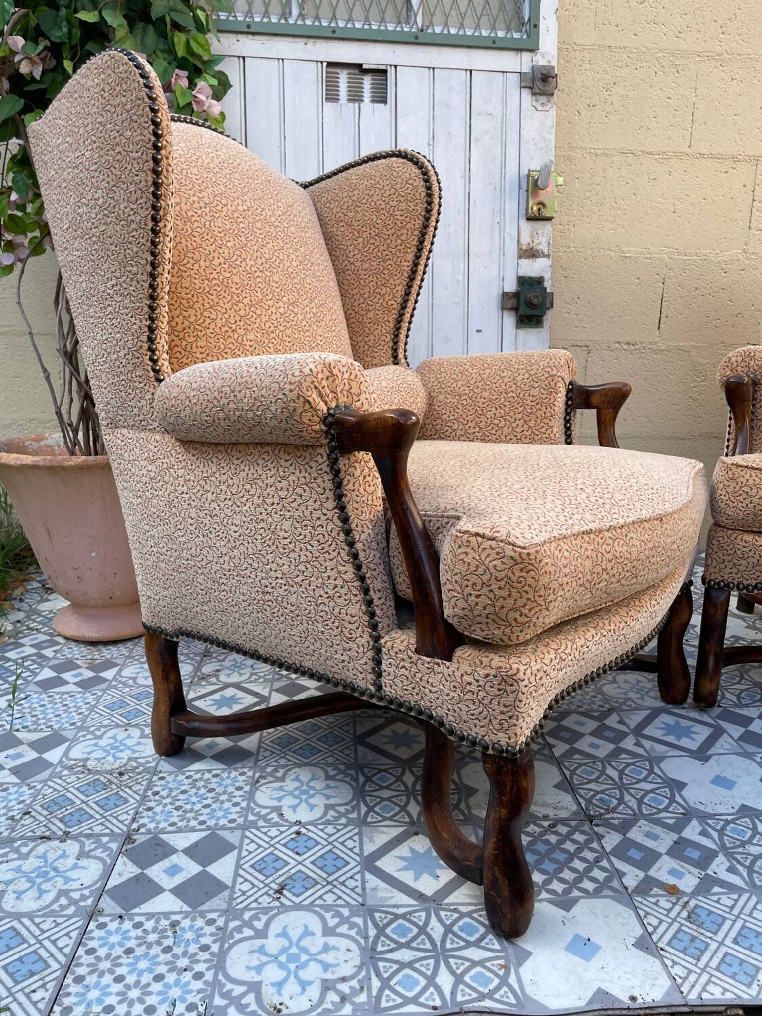 Paire de fauteuils Bergère