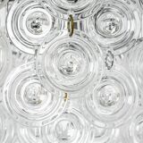 Small sparkling pendant light, chrome and crystal glass by Kinkeldey, Germany, 1970.