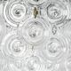 Small sparkling pendant light, chrome and crystal glass by Kinkeldey, Germany, 1970.