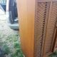 Children's wicker wooden wardrobe, 1960-70 vintage