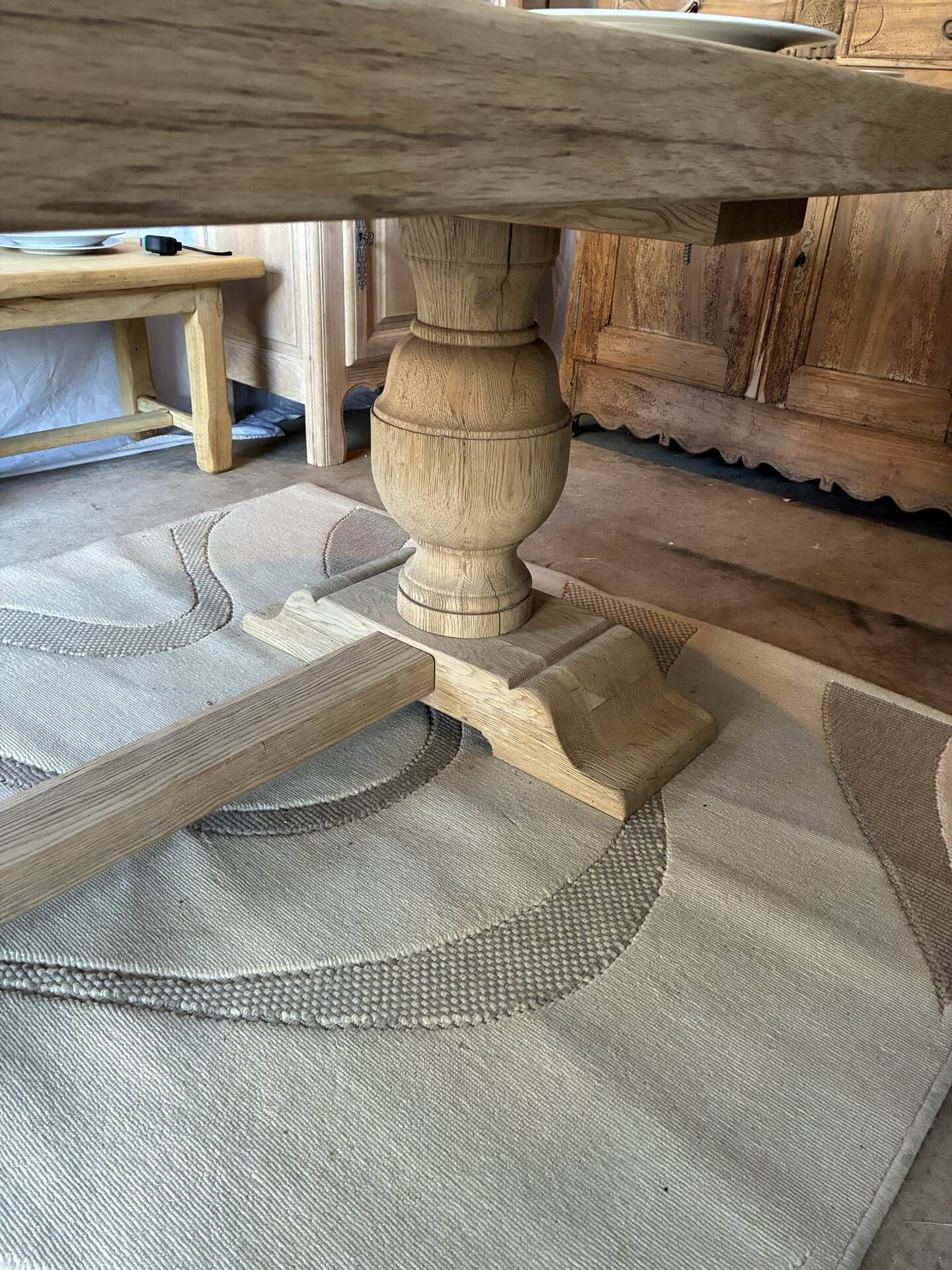 Monastery table in solid oak