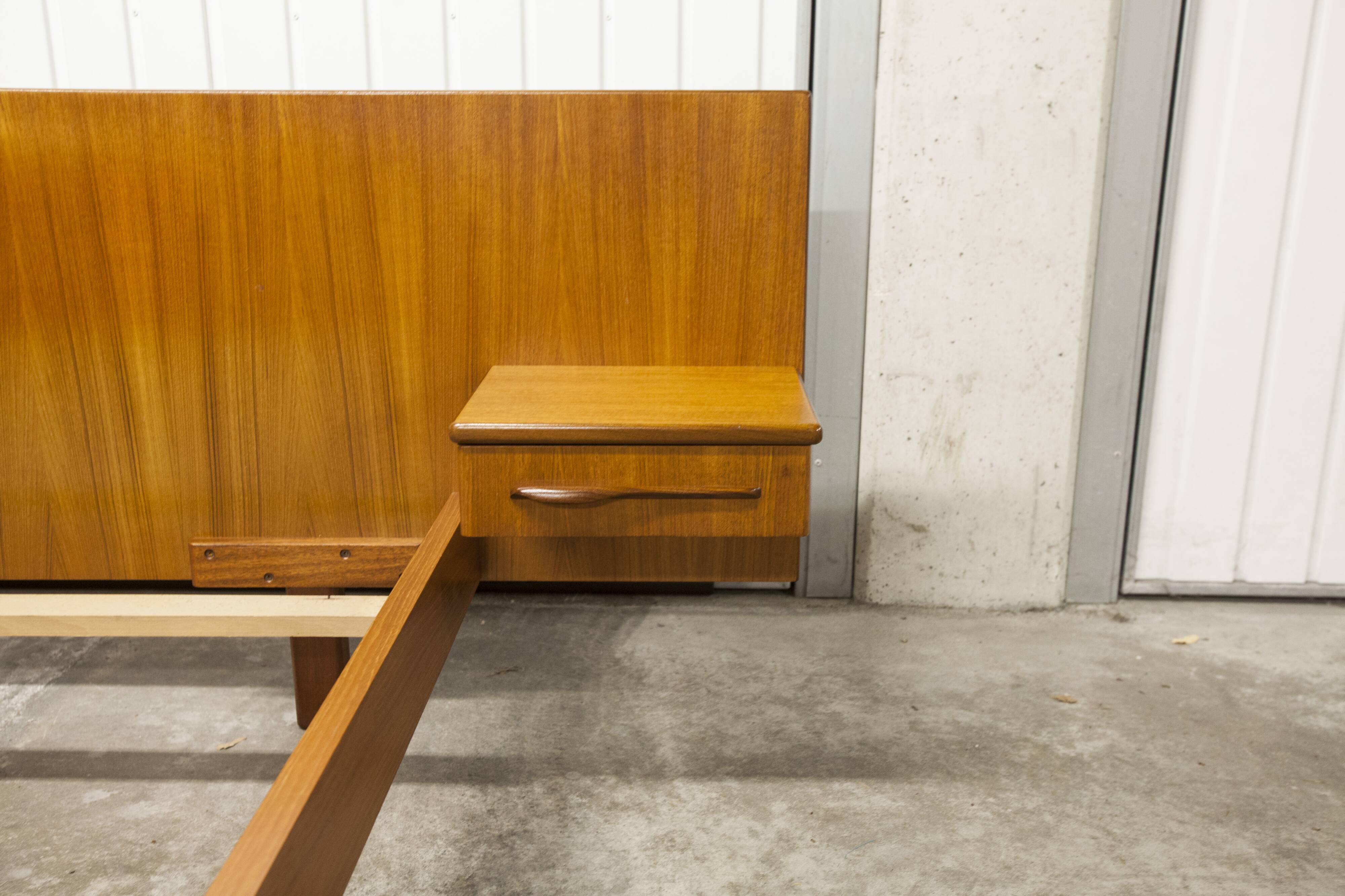 Scandinavian bed 1960 teak