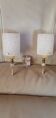 Metal and perspex wall light.