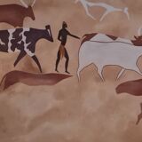 Painting on frame bovids