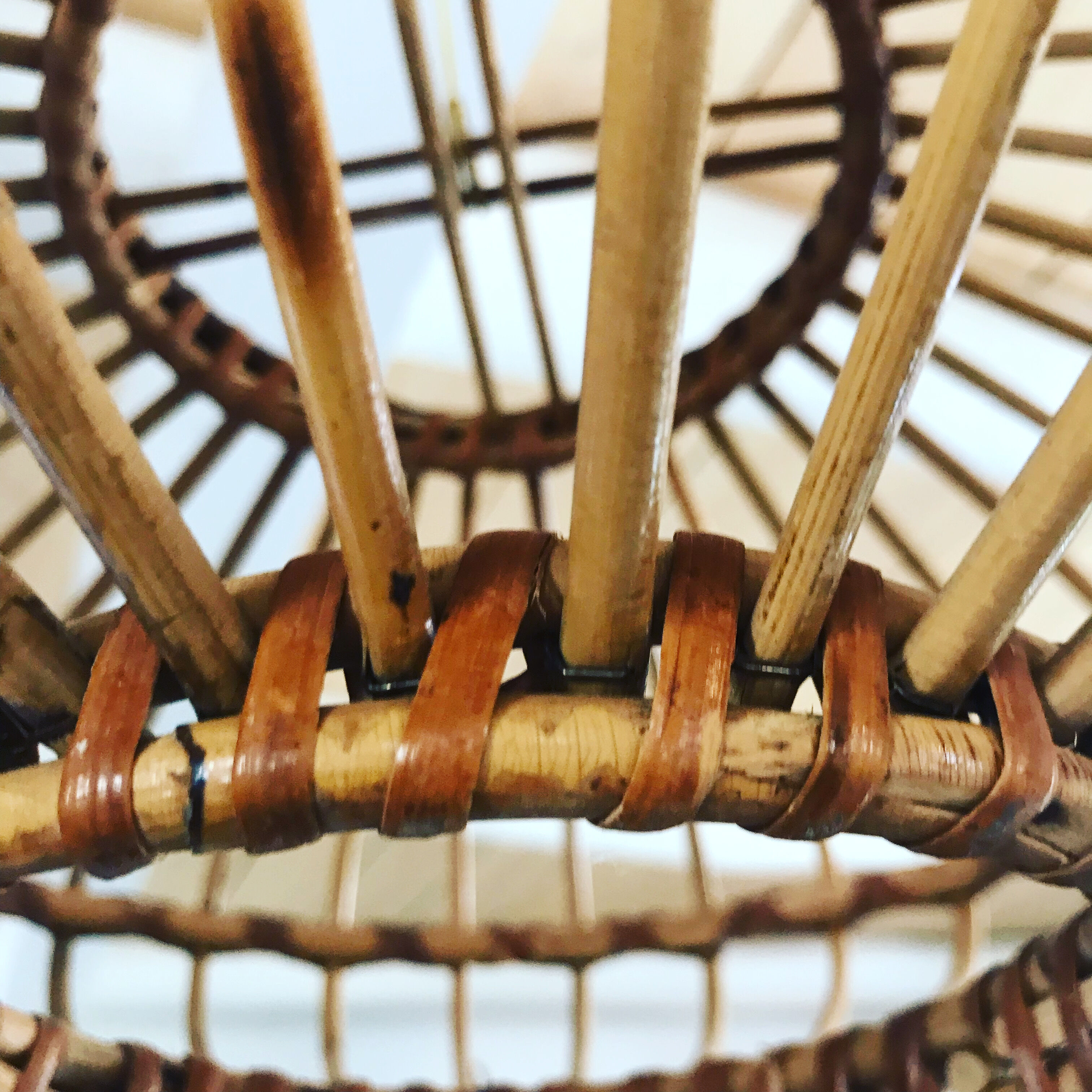 Vintage rattan pendant lamp