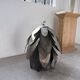 Brutalist suspension Jansen metal welded flower