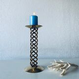 Candlestick stitch twisted candle