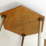 Hexagonal Art Deco pedestal table