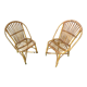Paire de chaises rotin