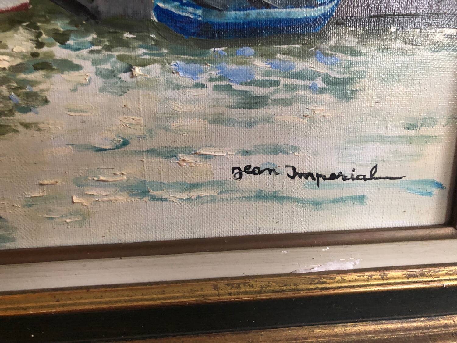 Marine painting oil on canvas