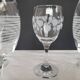 6 decorative stem glasses – 1970s glassware