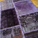 Purple patchwork mat