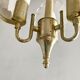 Vintage polished glass pendant lamp