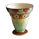 Art-deco vasque lamp in faience