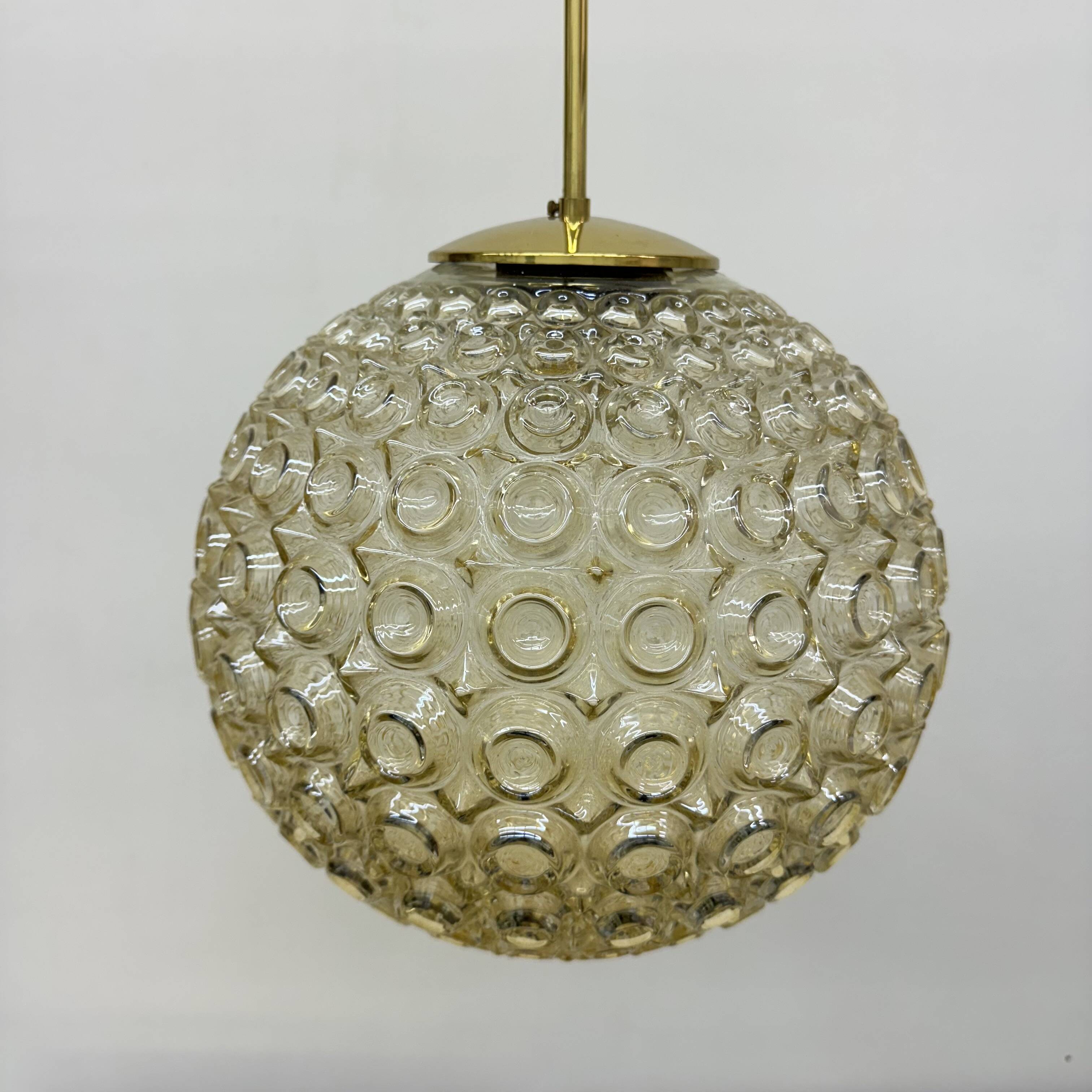 Limburg Glashütte bubble glass pendant light , 1970’s