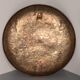 Sculptural hammered copper mirror attributed to Angelo Bragalini
