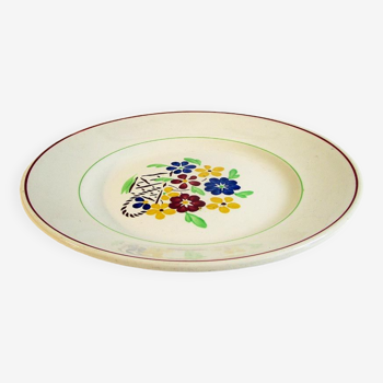 Lunéville plate in half-porcelain