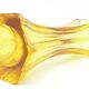 Art Deco vase, yellow crystal, designed by J. Hoffmann, Moser, Czech Republic, 1930s
