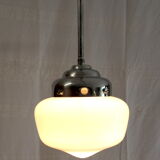 Suspension globe opaline circa 50