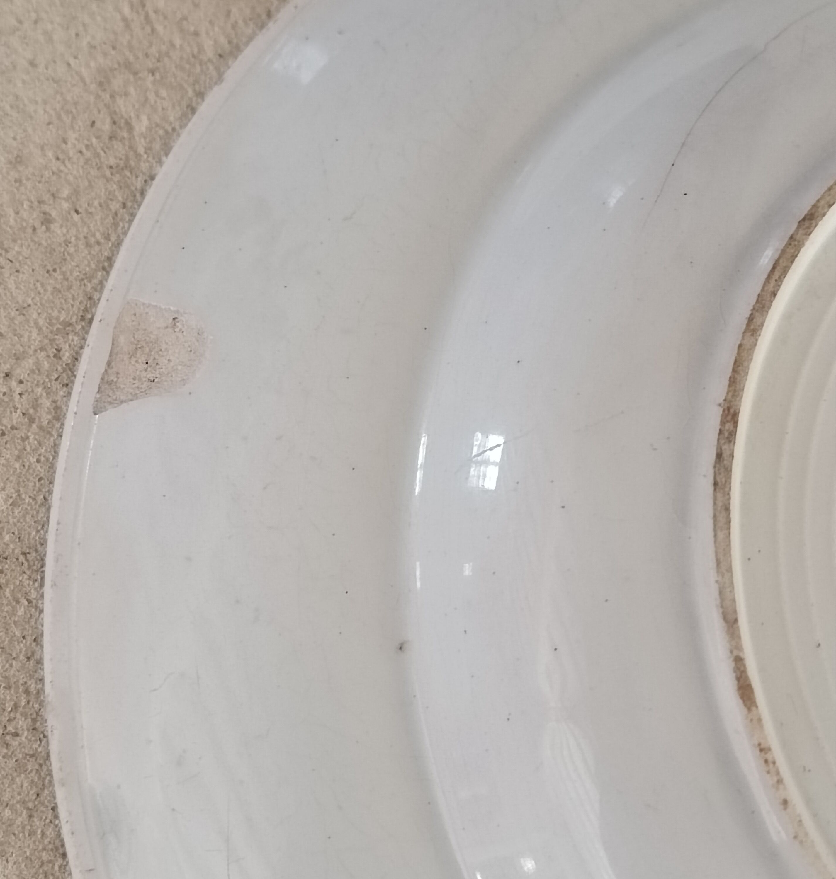 2 hollow plates in iron earth Moulin des Loups and Hamage